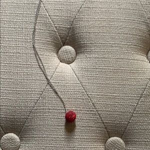 Swarovski red ball necklace